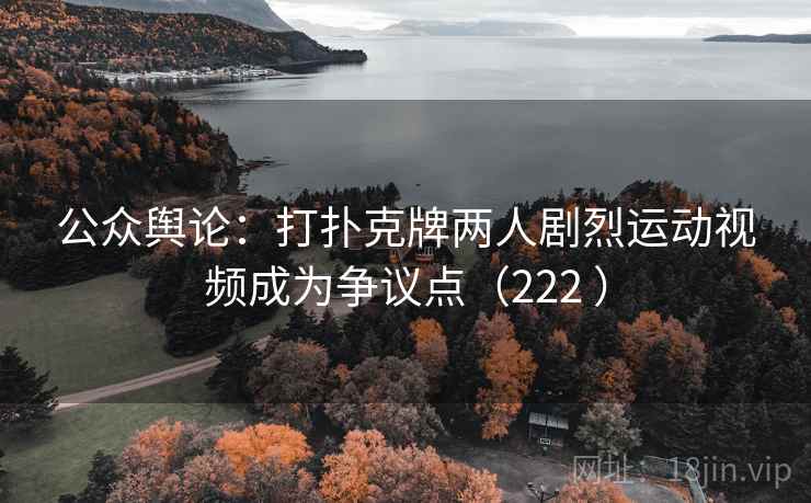 公众舆论：打扑克牌两人剧烈运动视频成为争议点（222 ）