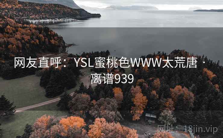 网友直呼:YSL蜜桃色WWW太荒唐 · 离谱939 网友直呼:YSL蜜桃色WWW太荒唐 · 离谱939